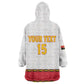Afro Angola Football Custom Kid Wearable Blanket Hoodie Go Palancas Negras - African Pride
