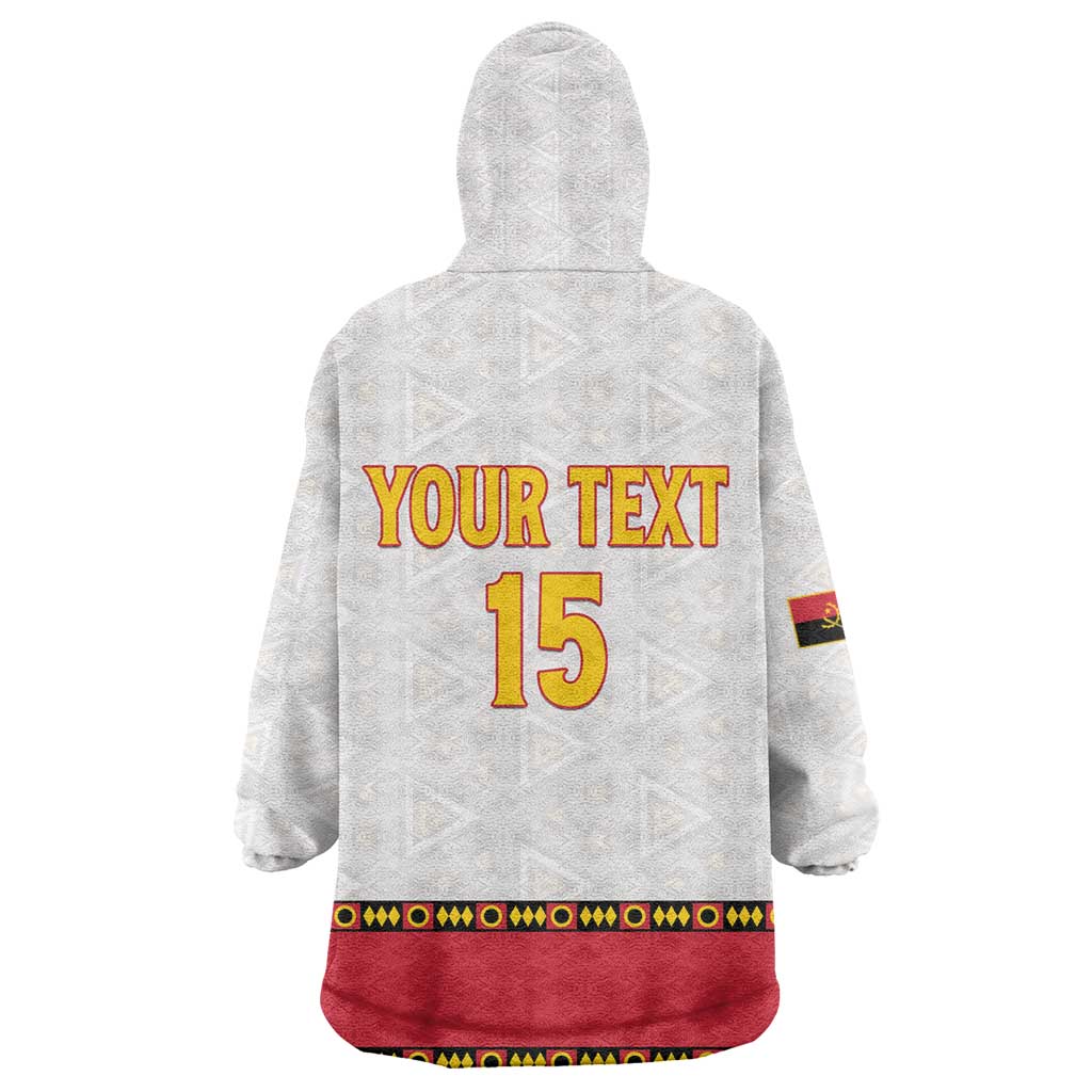 Afro Angola Football Custom Kid Wearable Blanket Hoodie Go Palancas Negras - African Pride