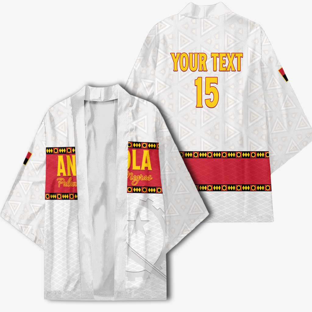 Custom Angola Football Kimono Avante Palancas Negras - White