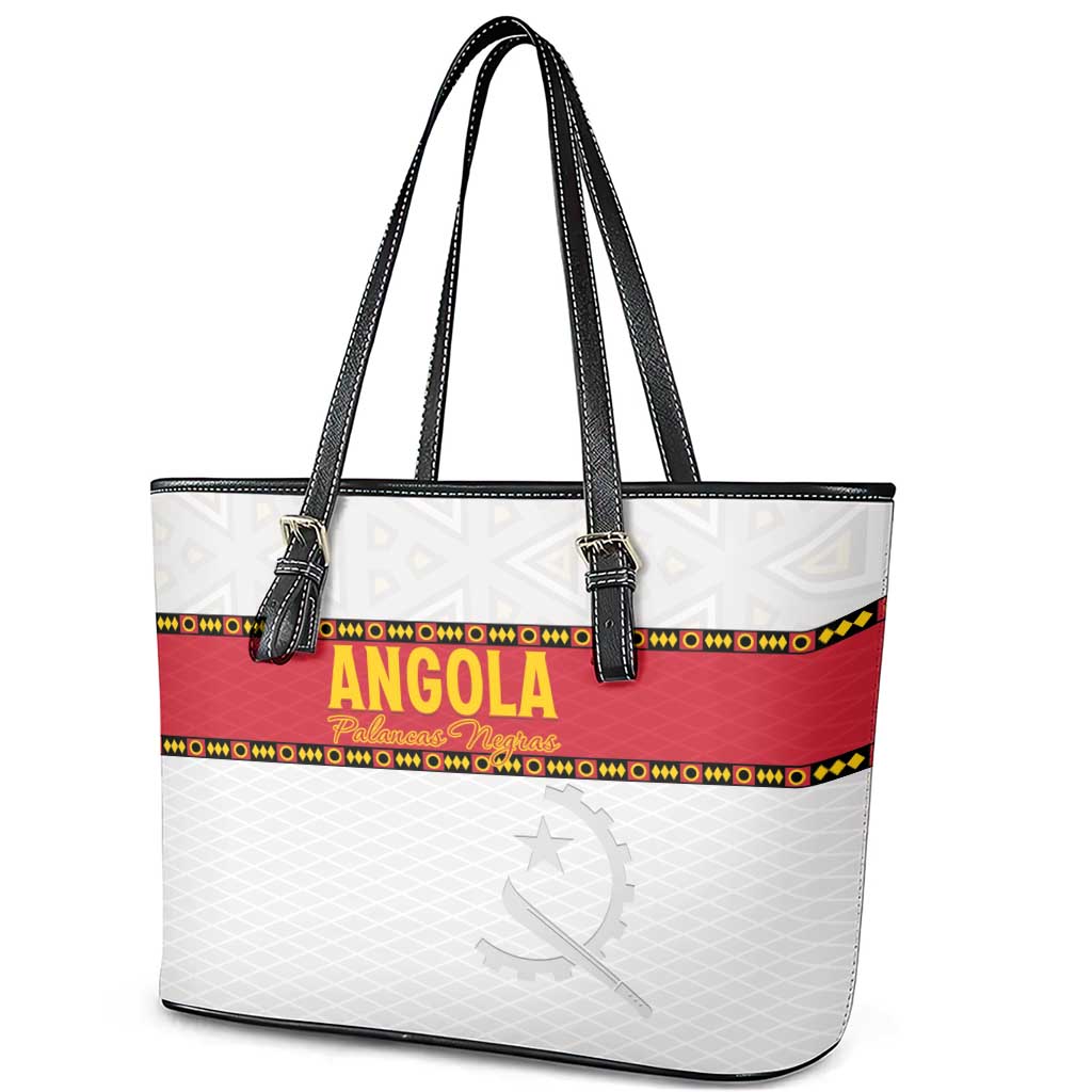 Afro Angola Football Leather Tote Bag Go Palancas Negras - African Pride