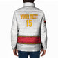 Custom Angola Football Padded Jacket Avante Palancas Negras - White