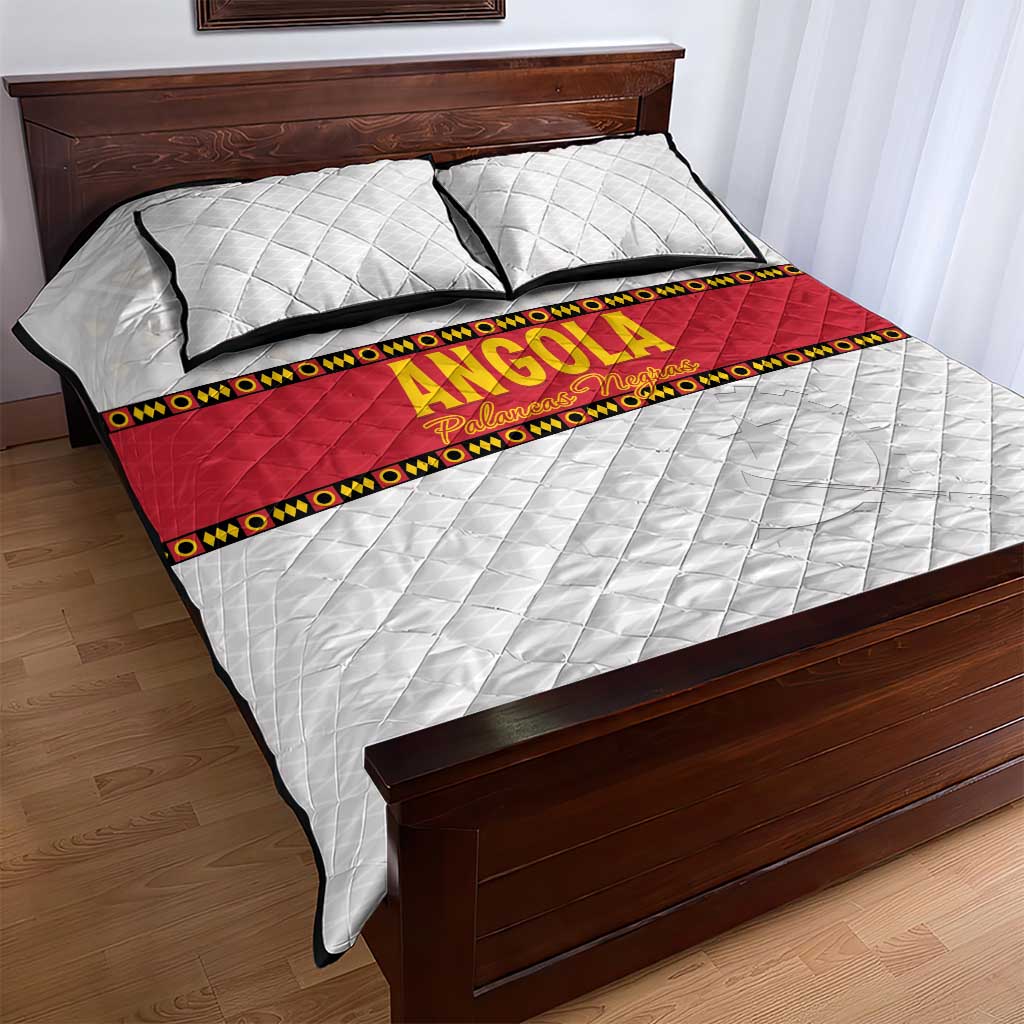 Afro Angola Football Quilt Bed Set Go Palancas Negras - African Pride