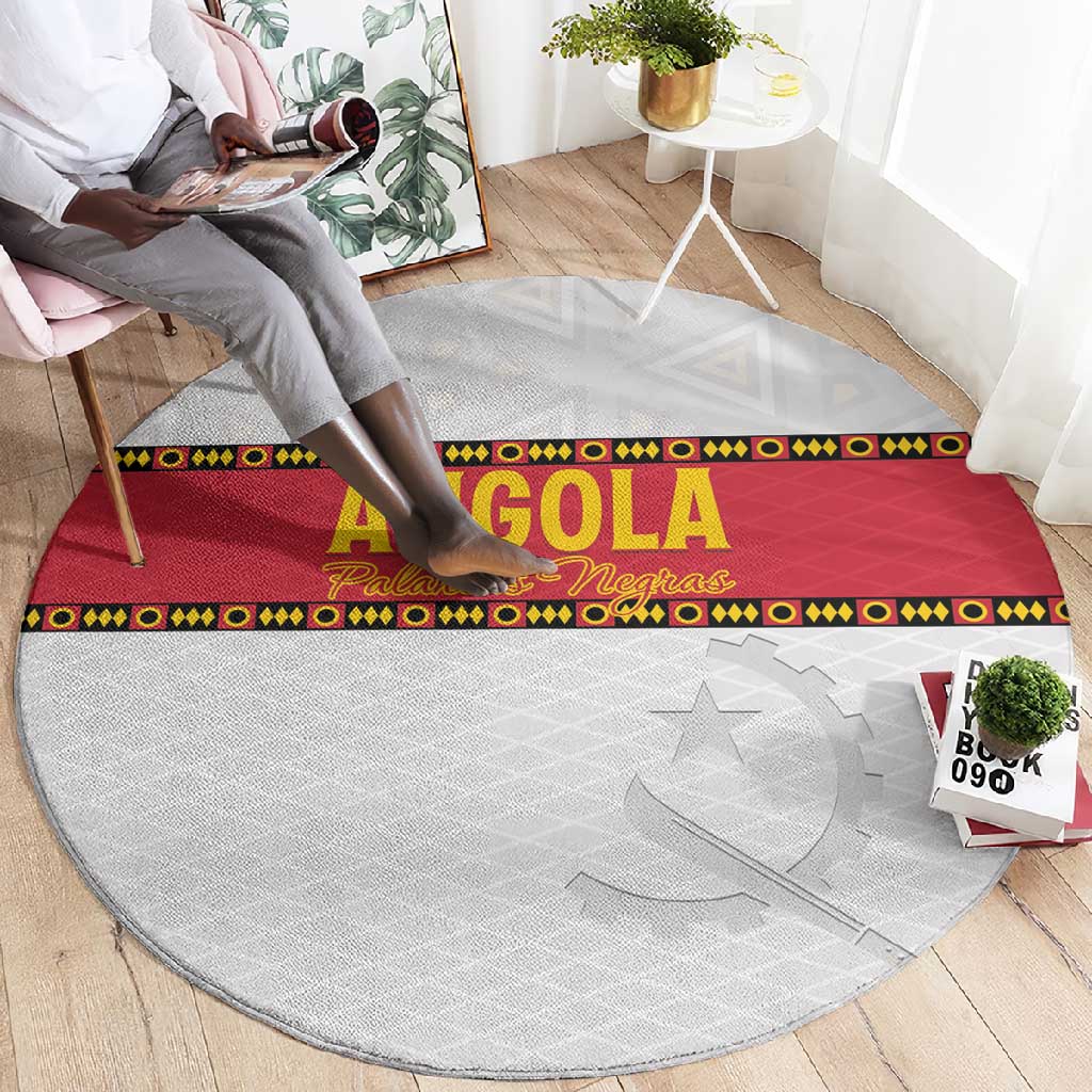 Afro Angola Football Round Carpet Go Palancas Negras - African Pride