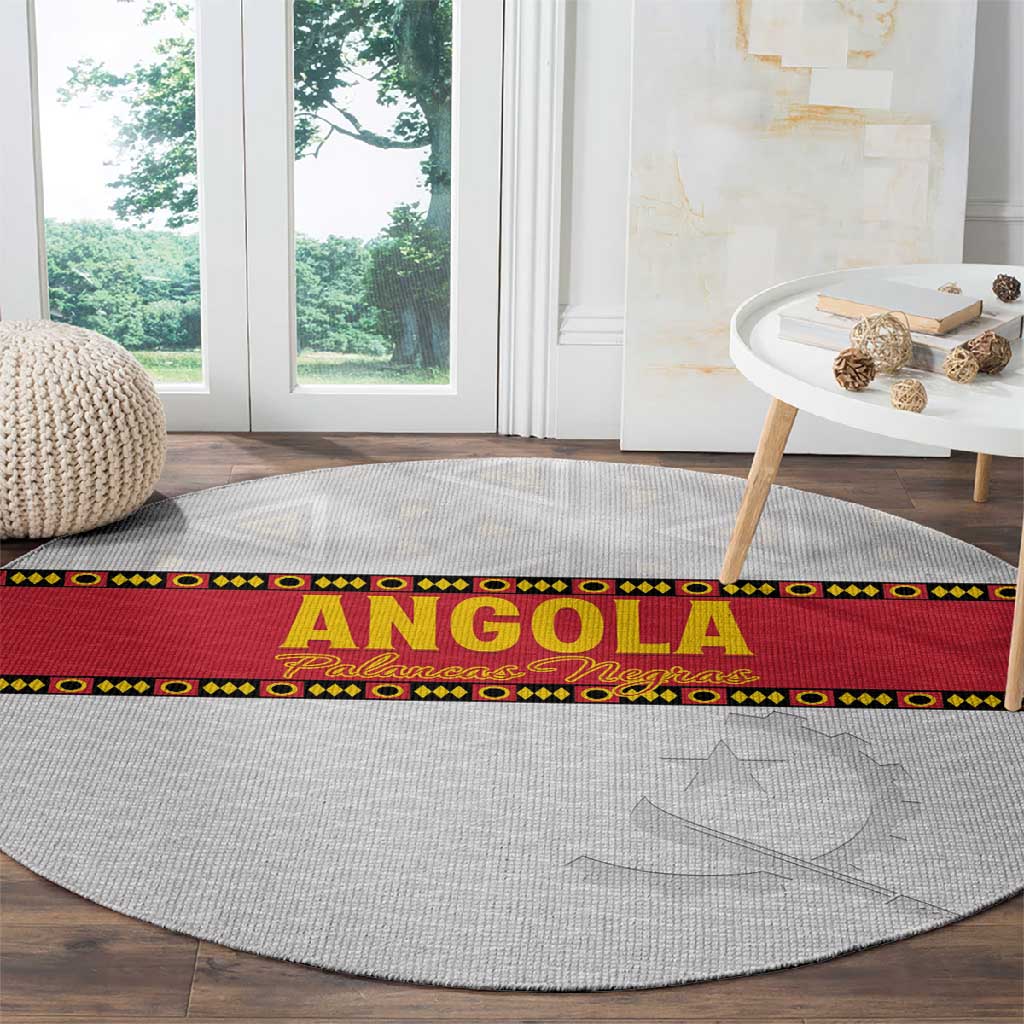 Afro Angola Football Round Carpet Go Palancas Negras - African Pride