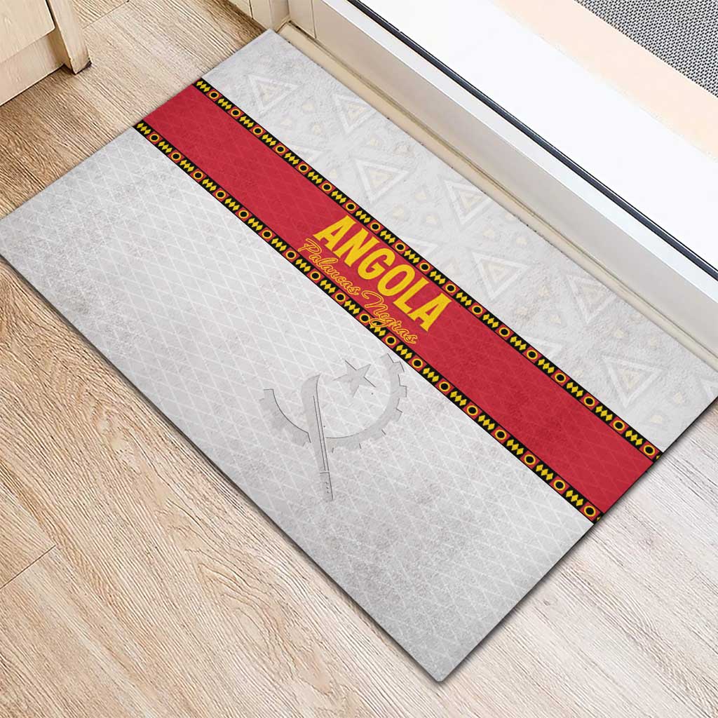Afro Angola Football Rubber Doormat Go Palancas Negras - African Pride