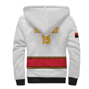 Afro Angola Football Custom Sherpa Hoodie Go Palancas Negras - African Pride