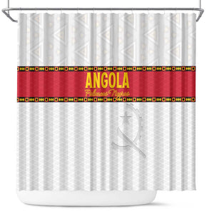 Afro Angola Football Shower Curtain Go Palancas Negras - African Pride