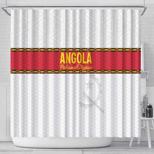 Afro Angola Football Shower Curtain Go Palancas Negras - African Pride
