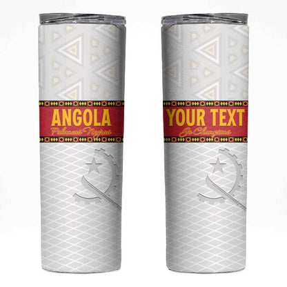 Afro Angola Football Custom Skinny Tumbler Go Palancas Negras - African Pride