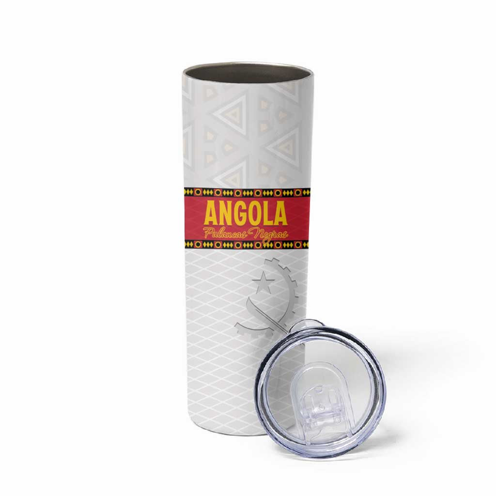 Afro Angola Football Custom Skinny Tumbler Go Palancas Negras - African Pride