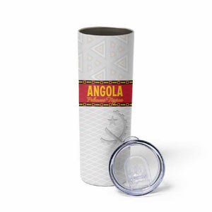 Afro Angola Football Custom Skinny Tumbler Go Palancas Negras - African Pride