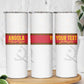 Afro Angola Football Custom Skinny Tumbler Go Palancas Negras - African Pride