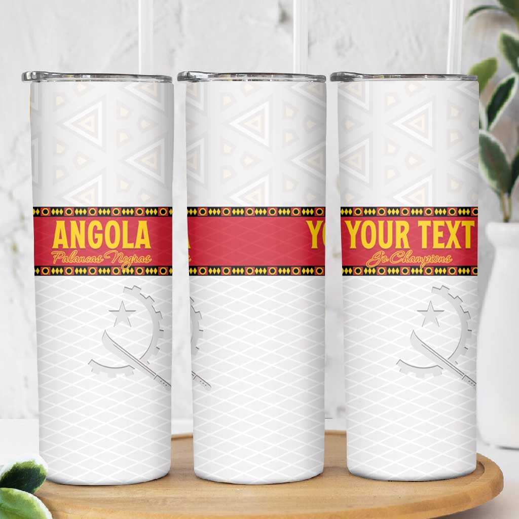 Afro Angola Football Custom Skinny Tumbler Go Palancas Negras - African Pride