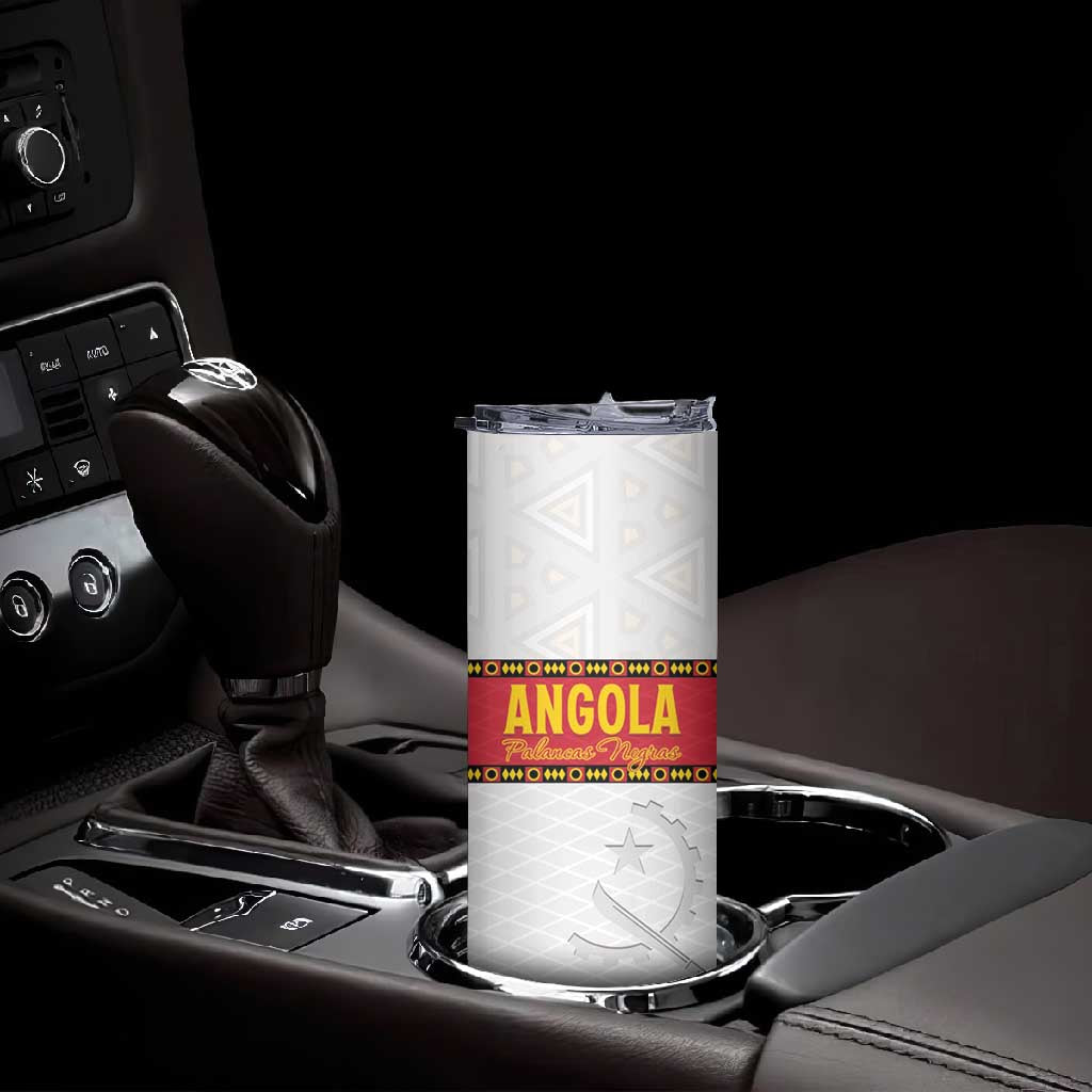Afro Angola Football Custom Skinny Tumbler Go Palancas Negras - African Pride