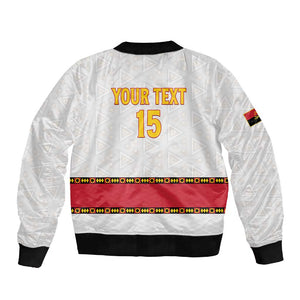 Afro Angola Football Custom Sleeve Zip Bomber Jacket Go Palancas Negras - African Pride