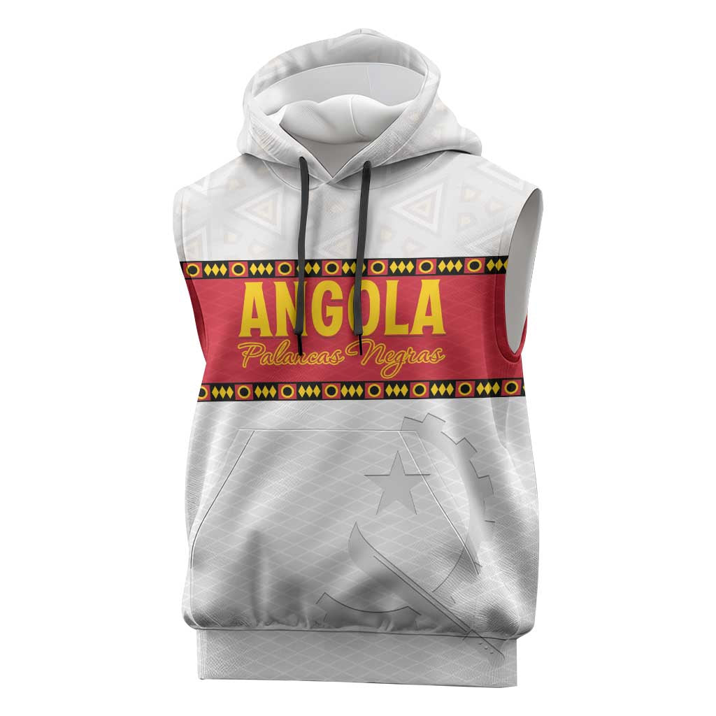 Afro Angola Football Custom Sleeveless Hoodie Go Palancas Negras - African Pride