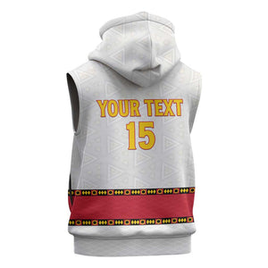 Afro Angola Football Custom Sleeveless Hoodie Go Palancas Negras - African Pride