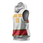 Afro Angola Football Custom Sleeveless Hoodie Go Palancas Negras - African Pride