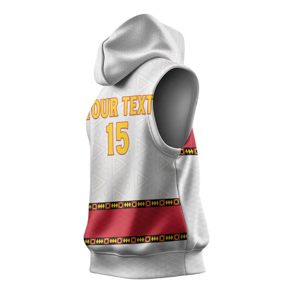 Afro Angola Football Custom Sleeveless Hoodie Go Palancas Negras - African Pride