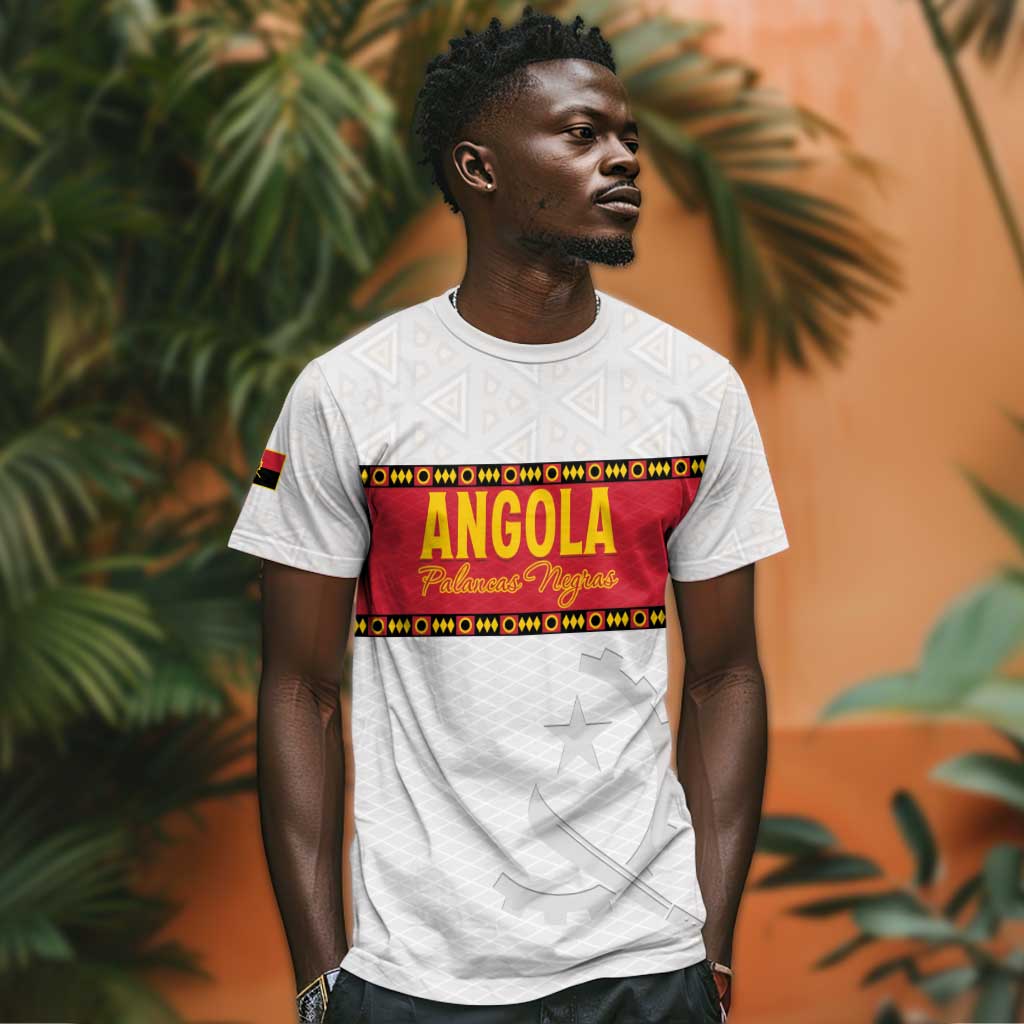 Afro Angola Football Custom T shirt Go Palancas Negras - African Pride