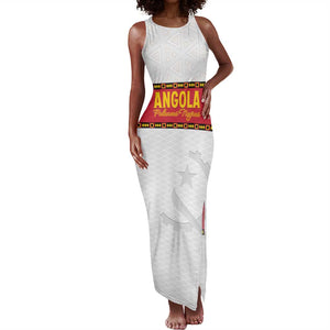 Afro Angola Football Custom Tank Maxi Dress Go Palancas Negras - African Pride
