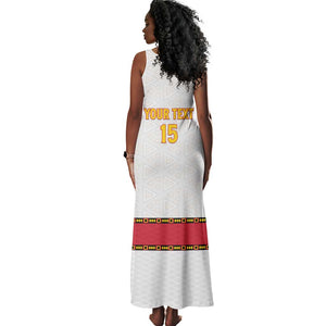 Afro Angola Football Custom Tank Maxi Dress Go Palancas Negras - African Pride