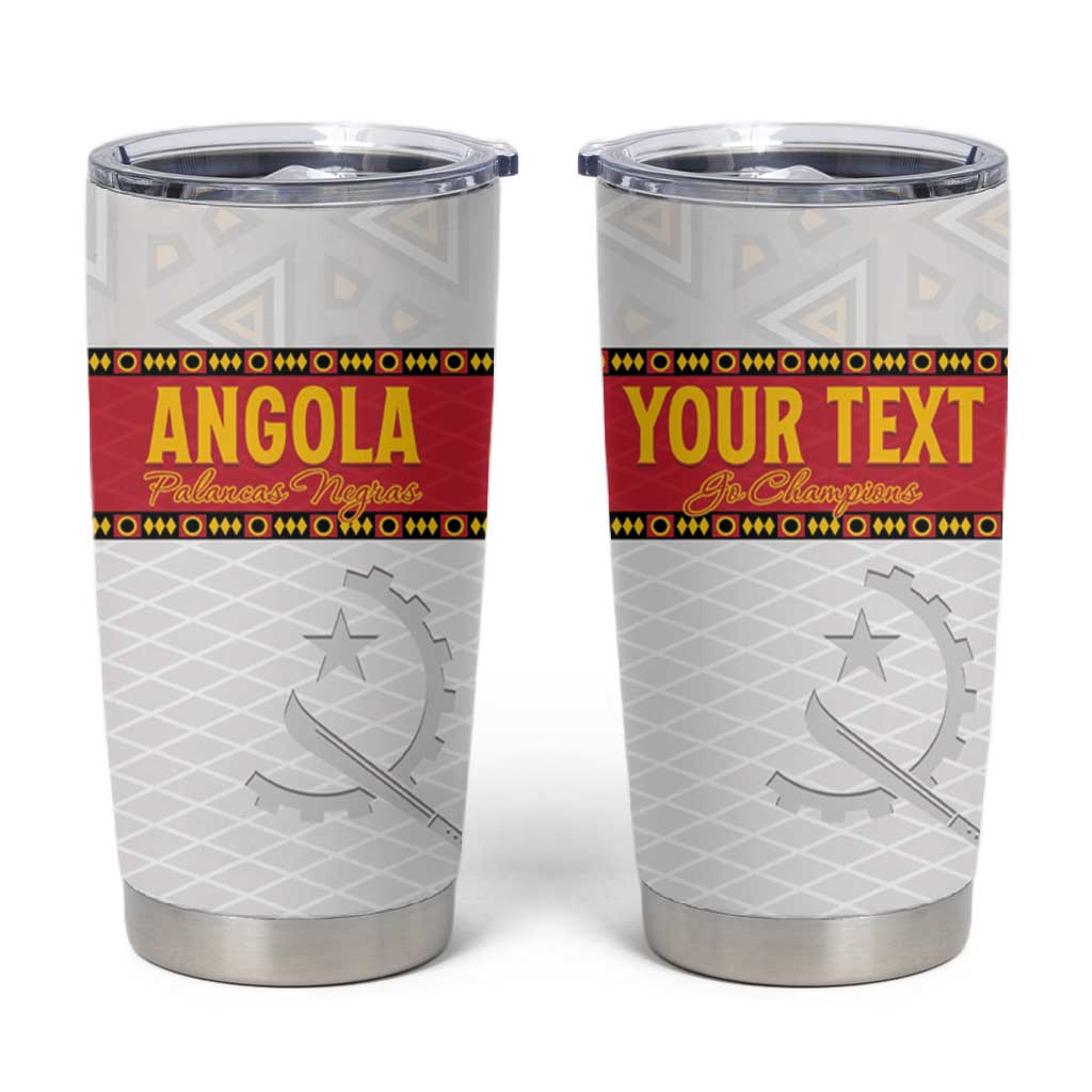 Afro Angola Football Custom Tumbler Cup Go Palancas Negras - African Pride