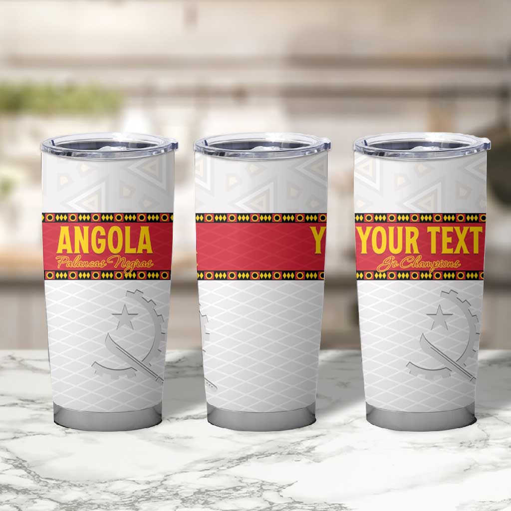 Afro Angola Football Custom Tumbler Cup Go Palancas Negras - African Pride