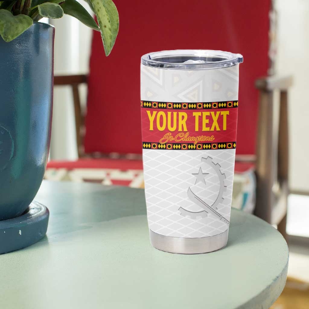 Afro Angola Football Custom Tumbler Cup Go Palancas Negras - African Pride
