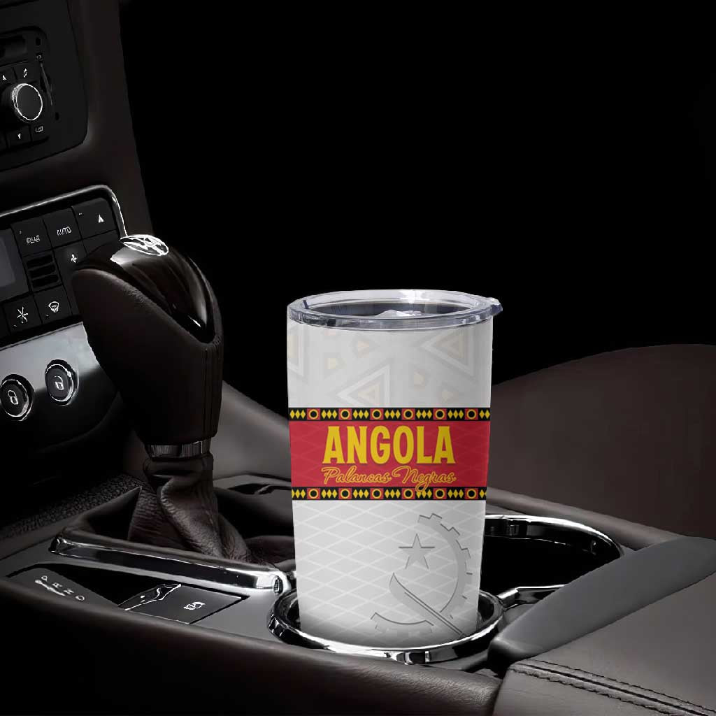 Afro Angola Football Custom Tumbler Cup Go Palancas Negras - African Pride