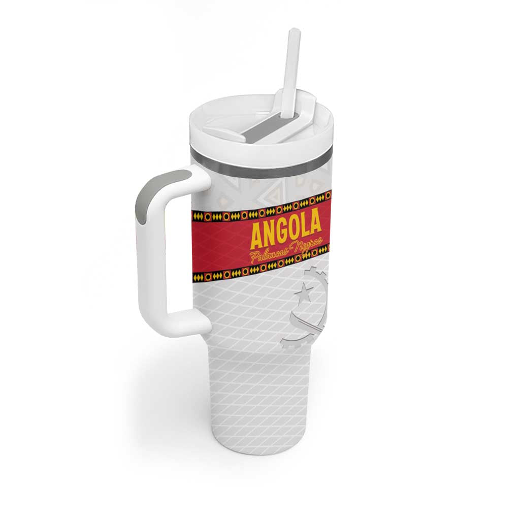 Afro Angola Football Custom Tumbler With Handle Go Palancas Negras - African Pride