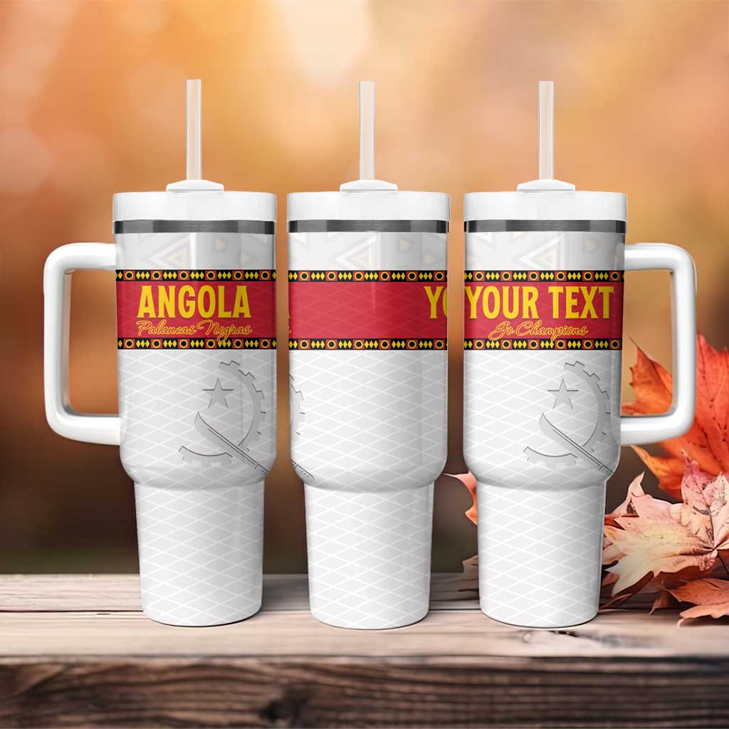 Afro Angola Football Custom Tumbler With Handle Go Palancas Negras - African Pride