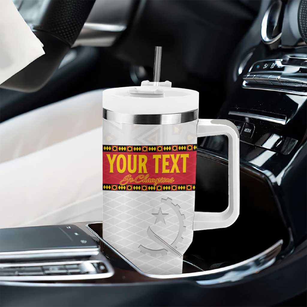 Afro Angola Football Custom Tumbler With Handle Go Palancas Negras - African Pride