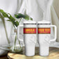 Afro Angola Football Custom Tumbler With Handle Go Palancas Negras - African Pride