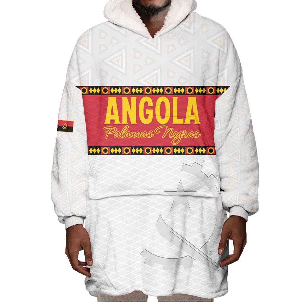 Afro Angola Football Custom Wearable Blanket Hoodie Go Palancas Negras - African Pride