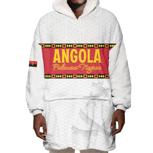 Afro Angola Football Custom Wearable Blanket Hoodie Go Palancas Negras - African Pride
