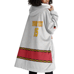 Afro Angola Football Custom Wearable Blanket Hoodie Go Palancas Negras - African Pride