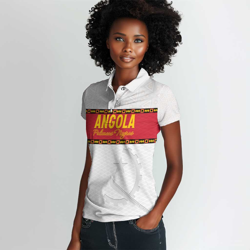 Afro Angola Football Custom Women Polo Shirt Go Palancas Negras - African Pride