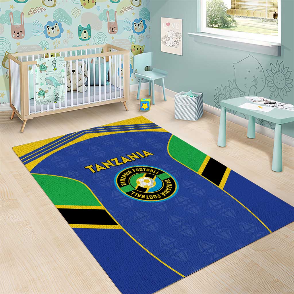Afro Tanzania Football Area Rug Go Taifa Stars Go - African Pride
