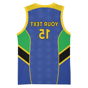 Afro Tanzania Football Custom Basketball Jersey Go Taifa Stars Go - African Pride