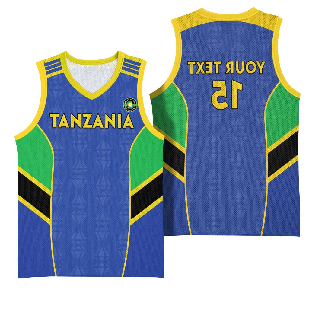 Afro Tanzania Football Custom Basketball Jersey Go Taifa Stars Go - African Pride