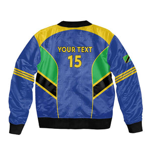 Afro Tanzania Football Custom Bomber Jacket Go Taifa Stars Go - African Pride