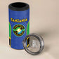 Afro Tanzania Football Custom 4 in 1 Can Cooler Tumbler Go Taifa Stars Go - African Pride
