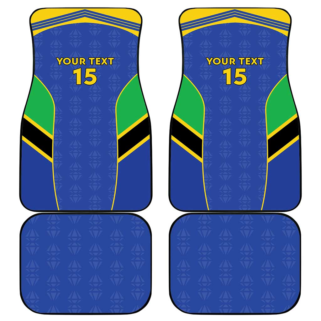 Afro Tanzania Football Custom Car Mats Go Taifa Stars Go - African Pride