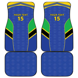 Afro Tanzania Football Custom Car Mats Go Taifa Stars Go - African Pride