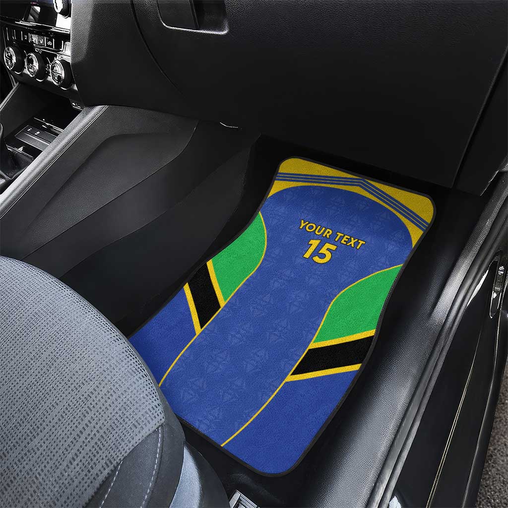 Afro Tanzania Football Custom Car Mats Go Taifa Stars Go - African Pride