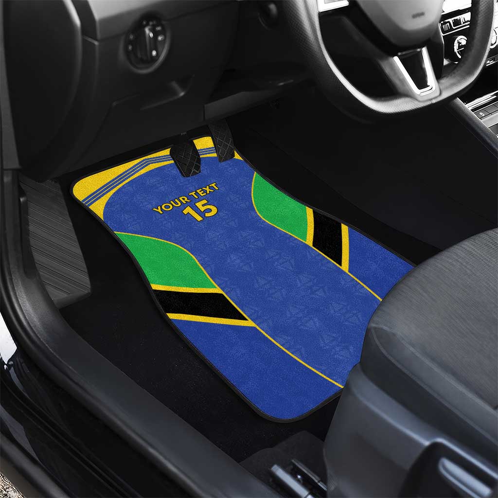 Afro Tanzania Football Custom Car Mats Go Taifa Stars Go - African Pride