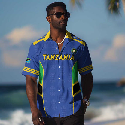 Afro Tanzania Football Custom Hawaiian Shirt Go Taifa Stars Go - African Pride