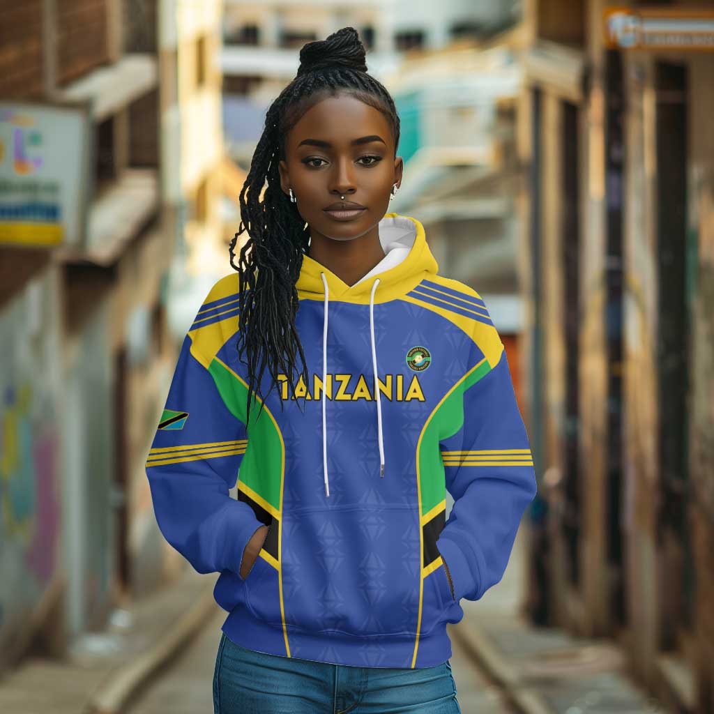 Afro Tanzania Football Custom Hoodie Go Taifa Stars Go - African Pride