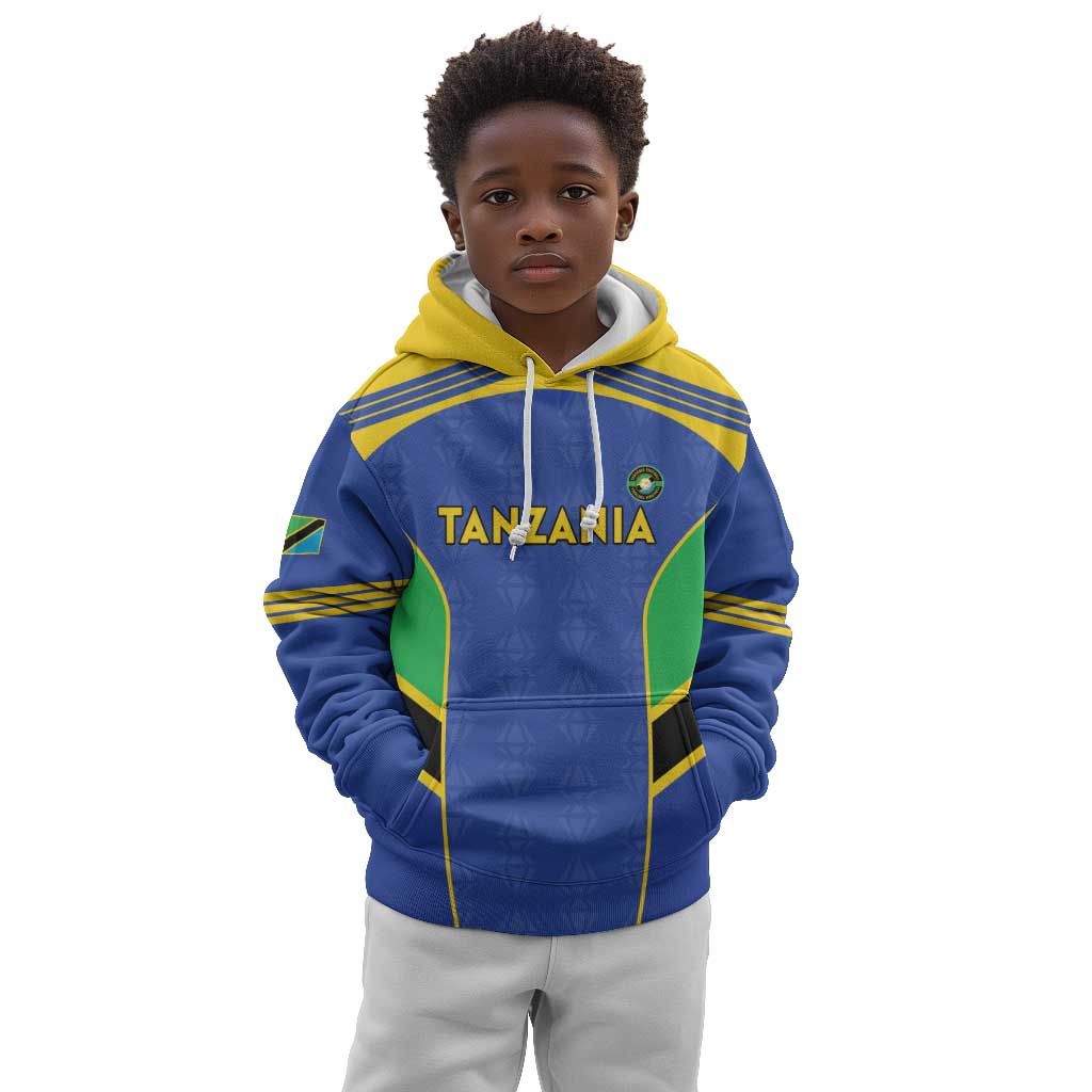Afro Tanzania Football Custom Kid Hoodie Go Taifa Stars Go - African Pride